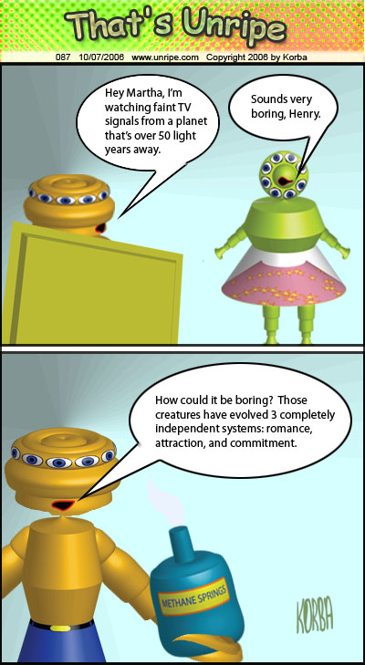 cartoon 87, faint TV signals